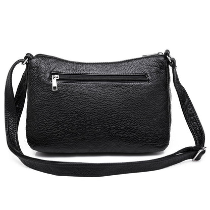 Faux Leather (PU) Multi-Pocket Crossbody