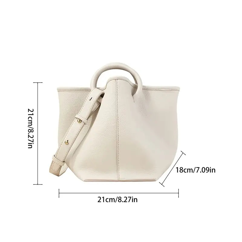 Beuteltasche aus PU-Kunstleder mit Etui