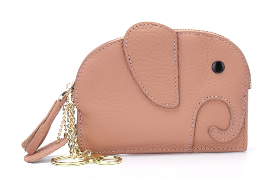 Leather Elephant Coin Purse