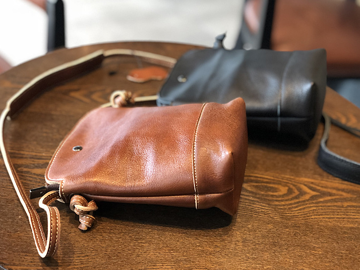 Vintage Handmade Leather Crossbody Bag