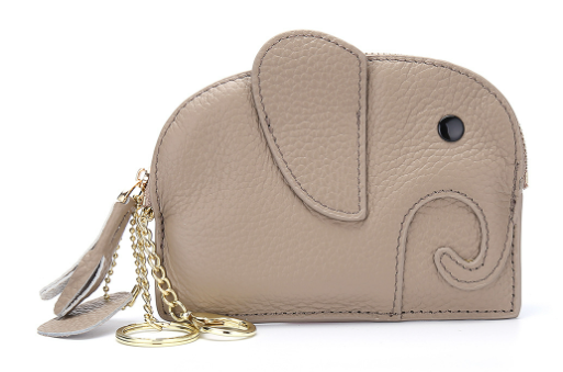 Leather Elephant Coin Purse