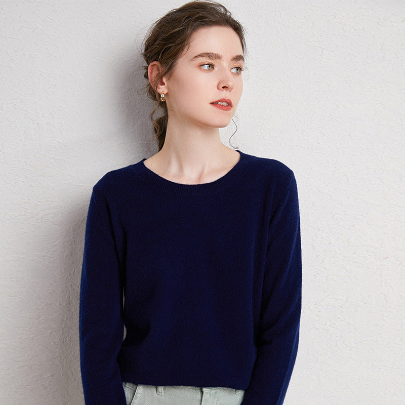 Woll-Pullover mit Rundhals „Letizia“