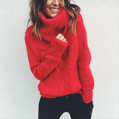Strickpullover mit weitem Rollkragen „Greta“