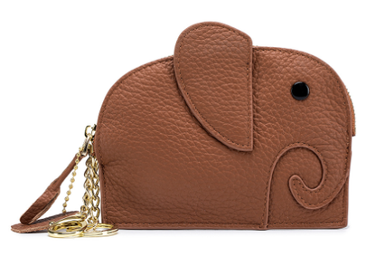 Leather Elephant Coin Purse