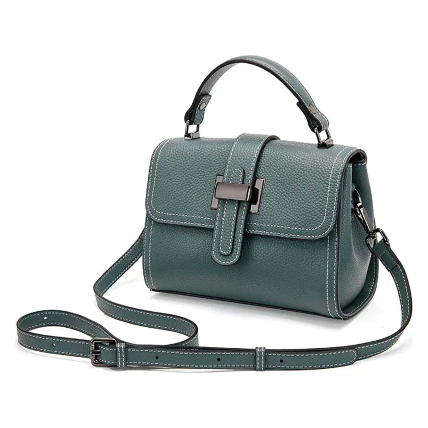 Genuine Leather Crossbody Small Square Shoulder Bag