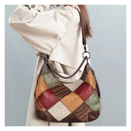 Genuine Leather Large Capacity Women's Shoulder Tote Bag