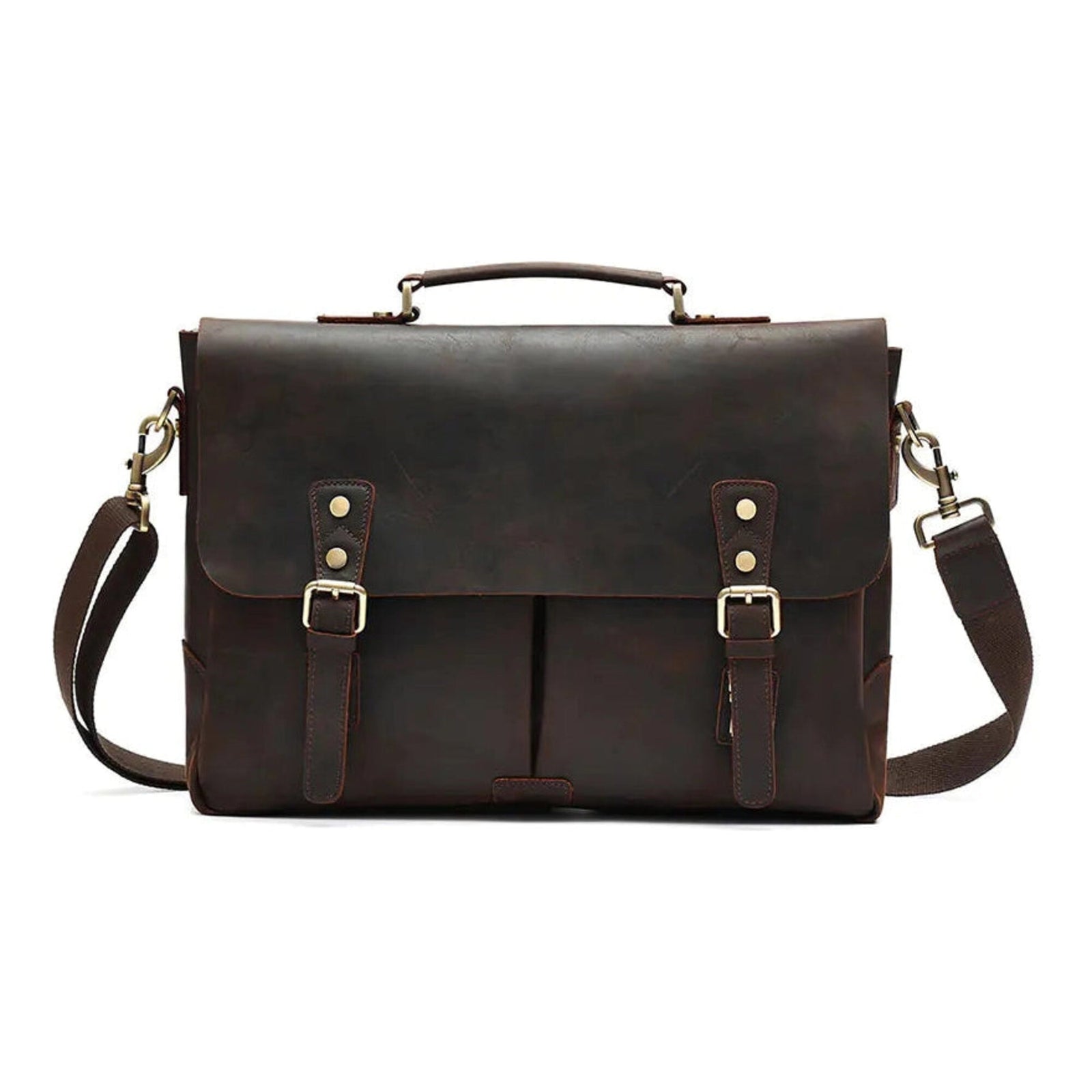 Genuine Leather Men's Crossbody Messenger Bag