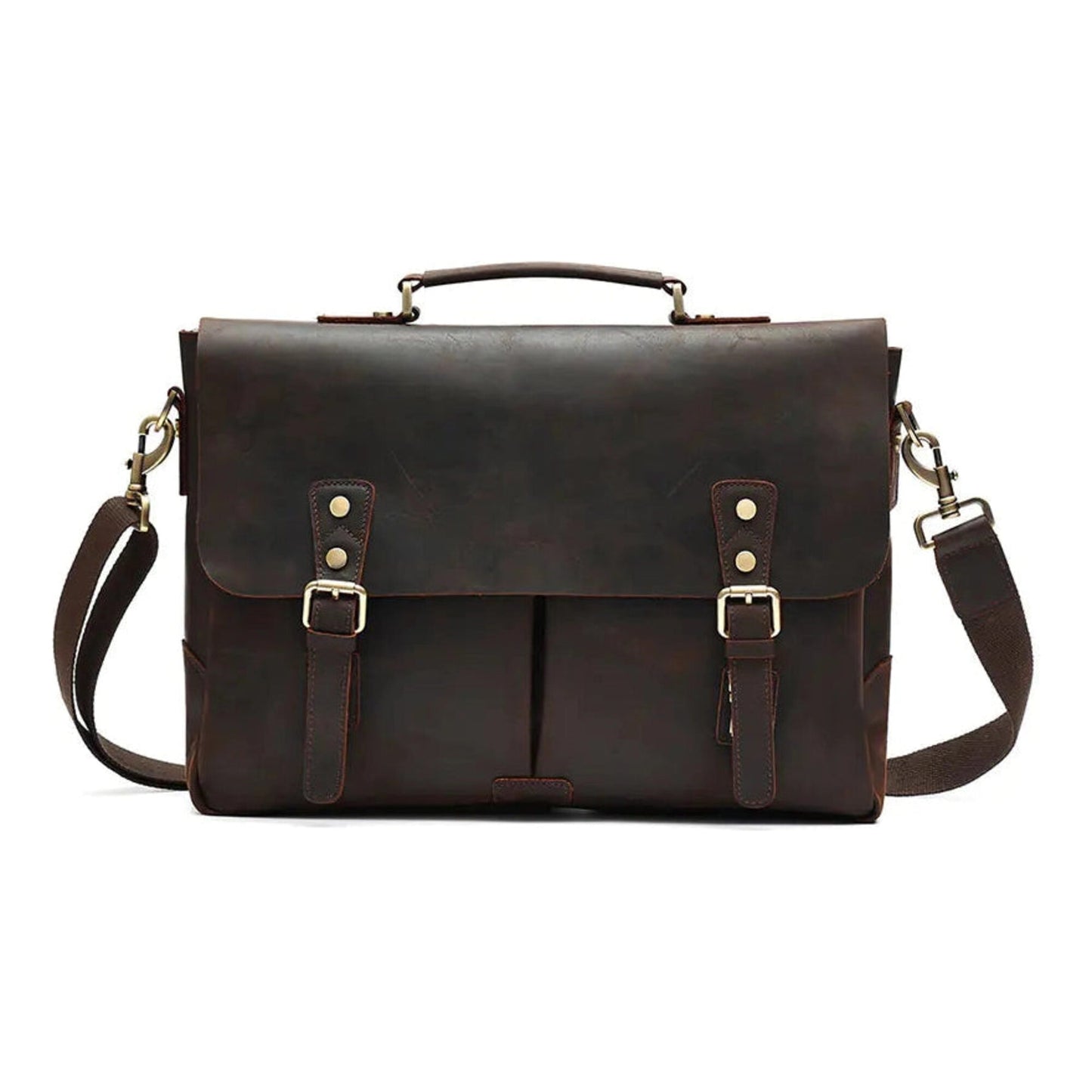 Genuine Leather Men's Crossbody Messenger Bag
