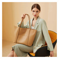 Genuine Leather Tote Bag for Women