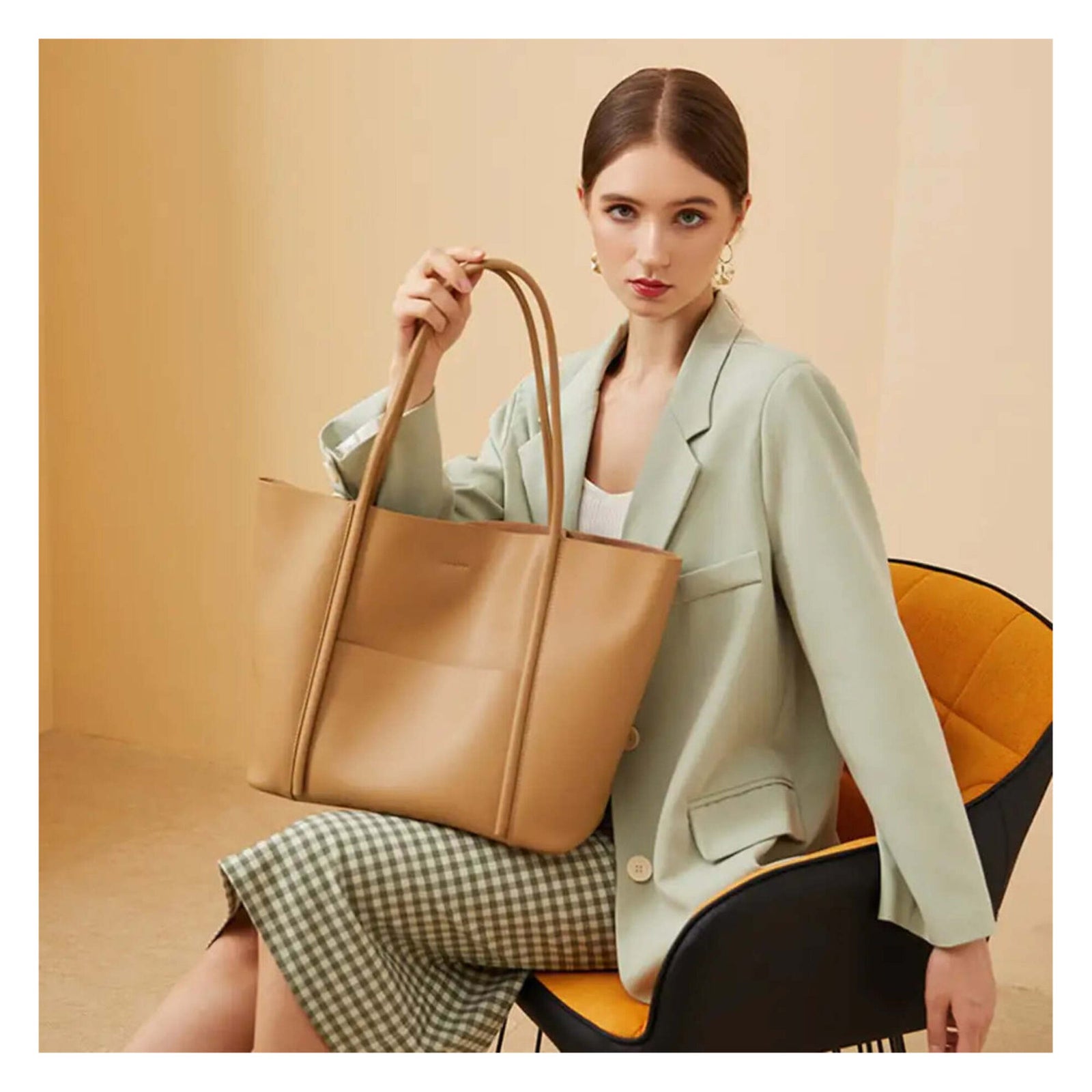 Genuine Leather Tote Bag for Women