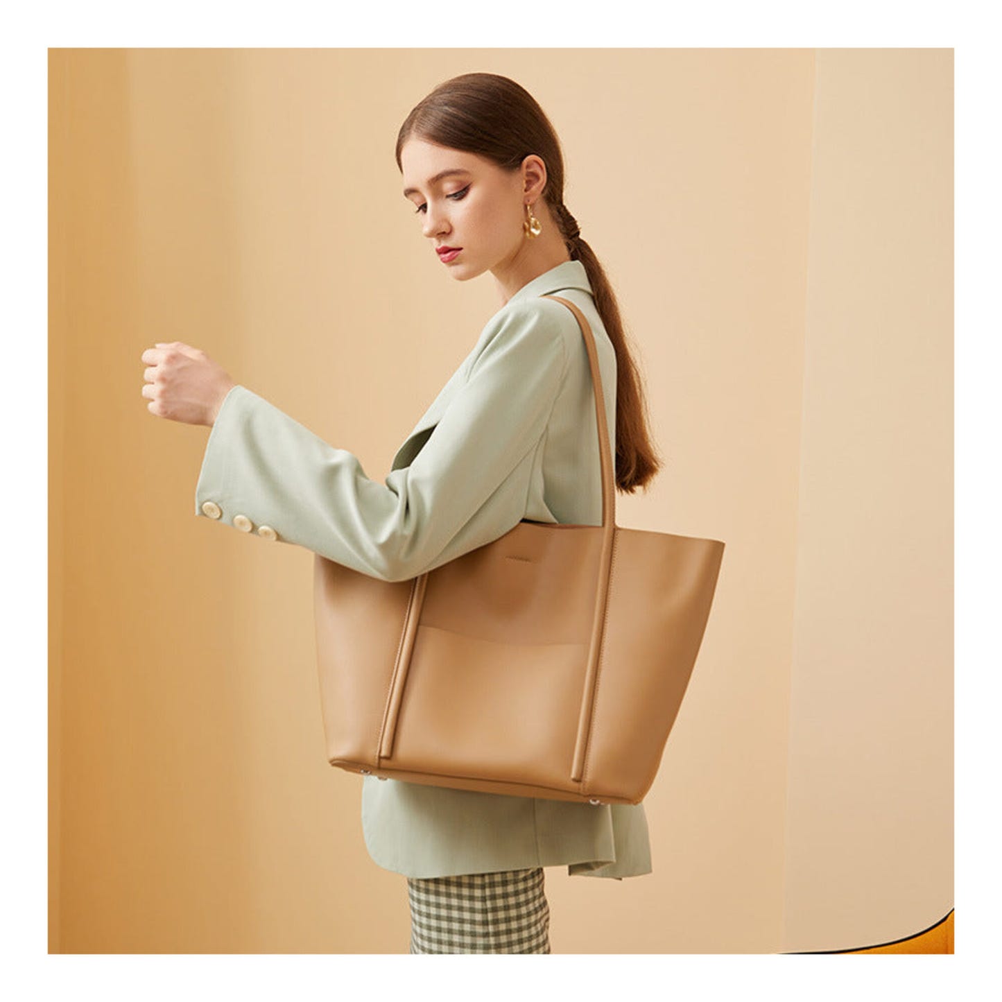 Genuine Leather Tote Bag for Women