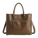 Genuine Leather Tote Bag for Women - Large Capacity