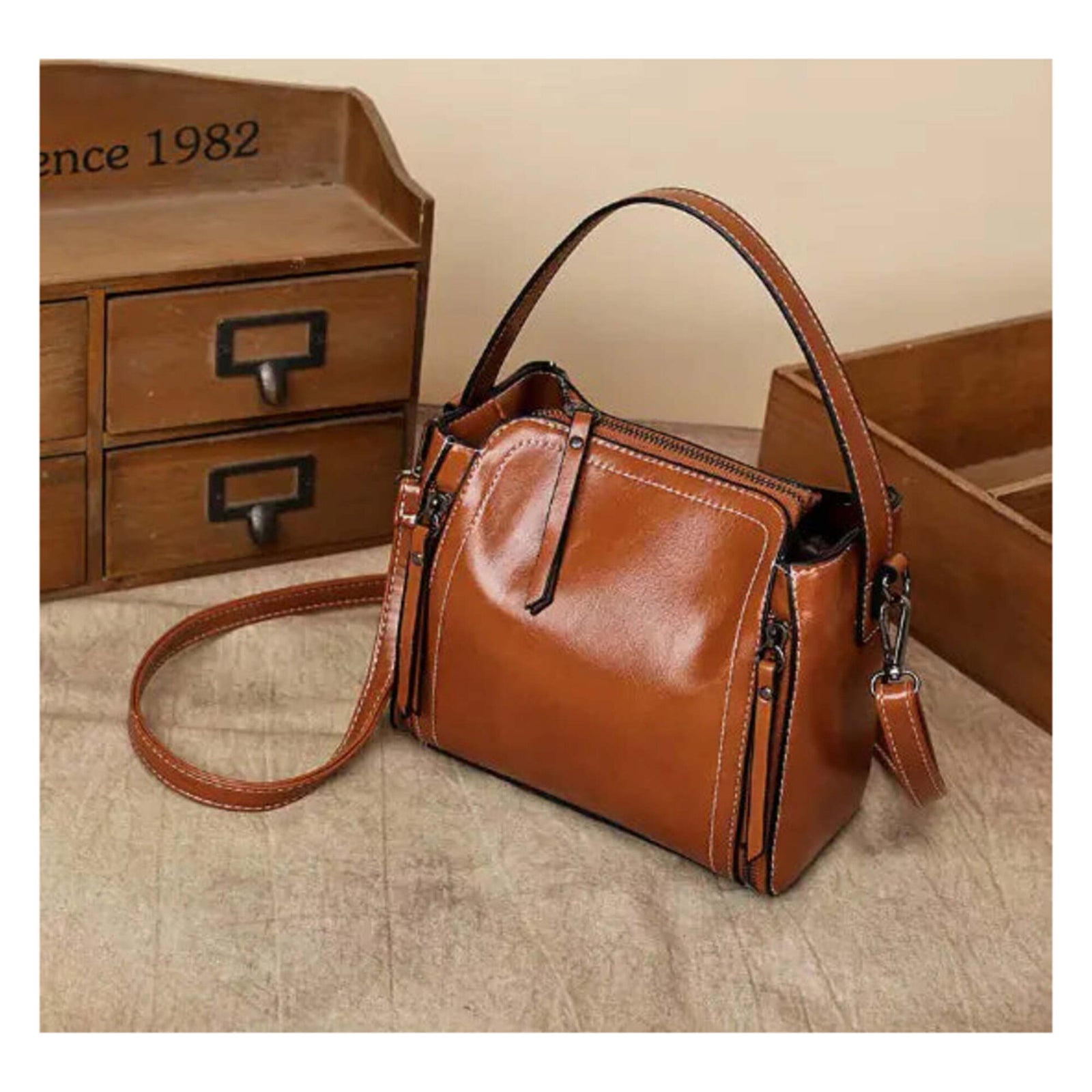 Genuine Leather Women's Shoulder Crossbody Bag