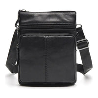 Genuine Leather Zipper Crossbody Shoulder Bag