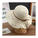 Handmade Crochet Straw Hat 