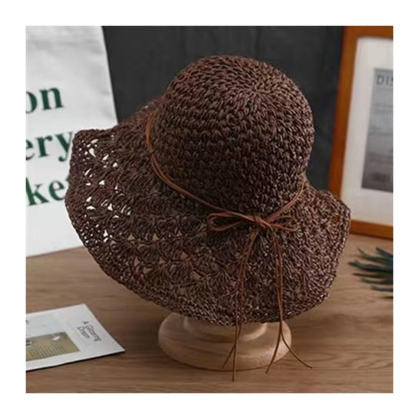 Handmade Crochet Straw Hat "Saint-Tropez"
