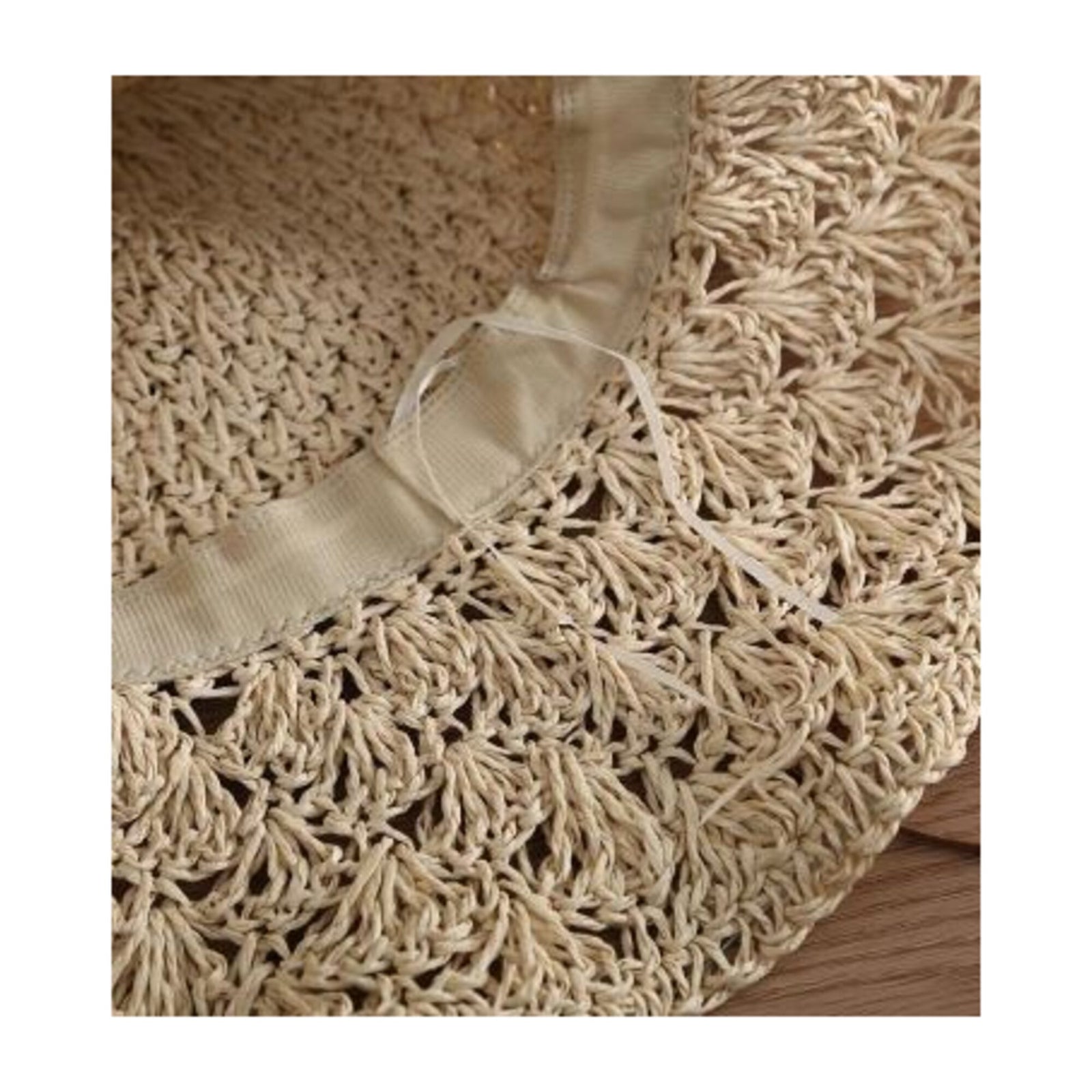 Handmade Crochet Straw Hat "Saint-Tropez"