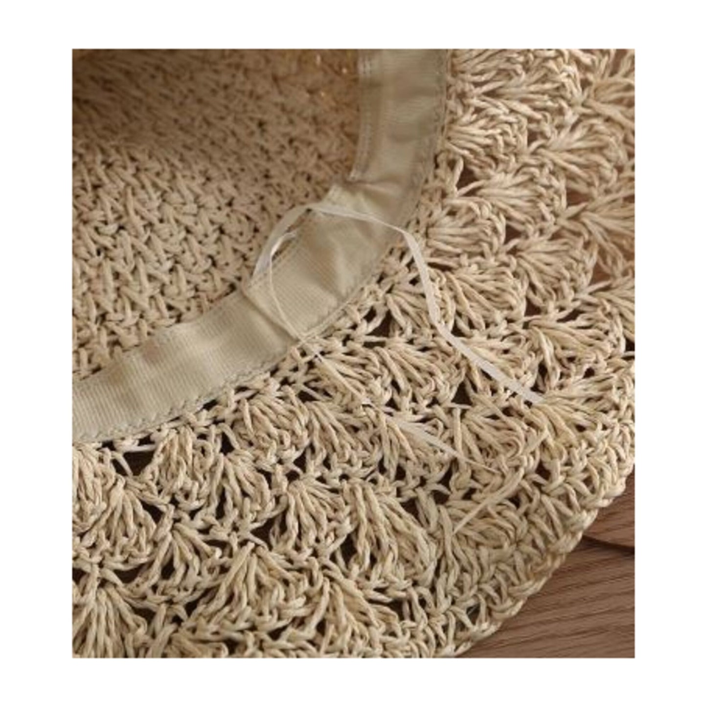 Handmade Crochet Straw Hat "Saint-Tropez"