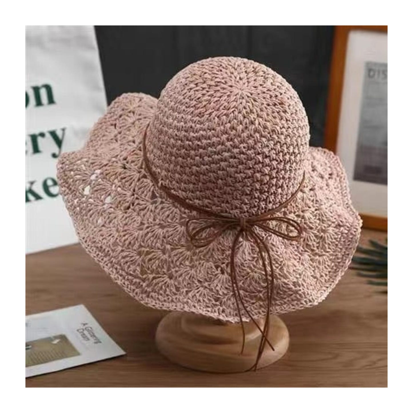 Handmade Crochet Straw Hat "Saint-Tropez"