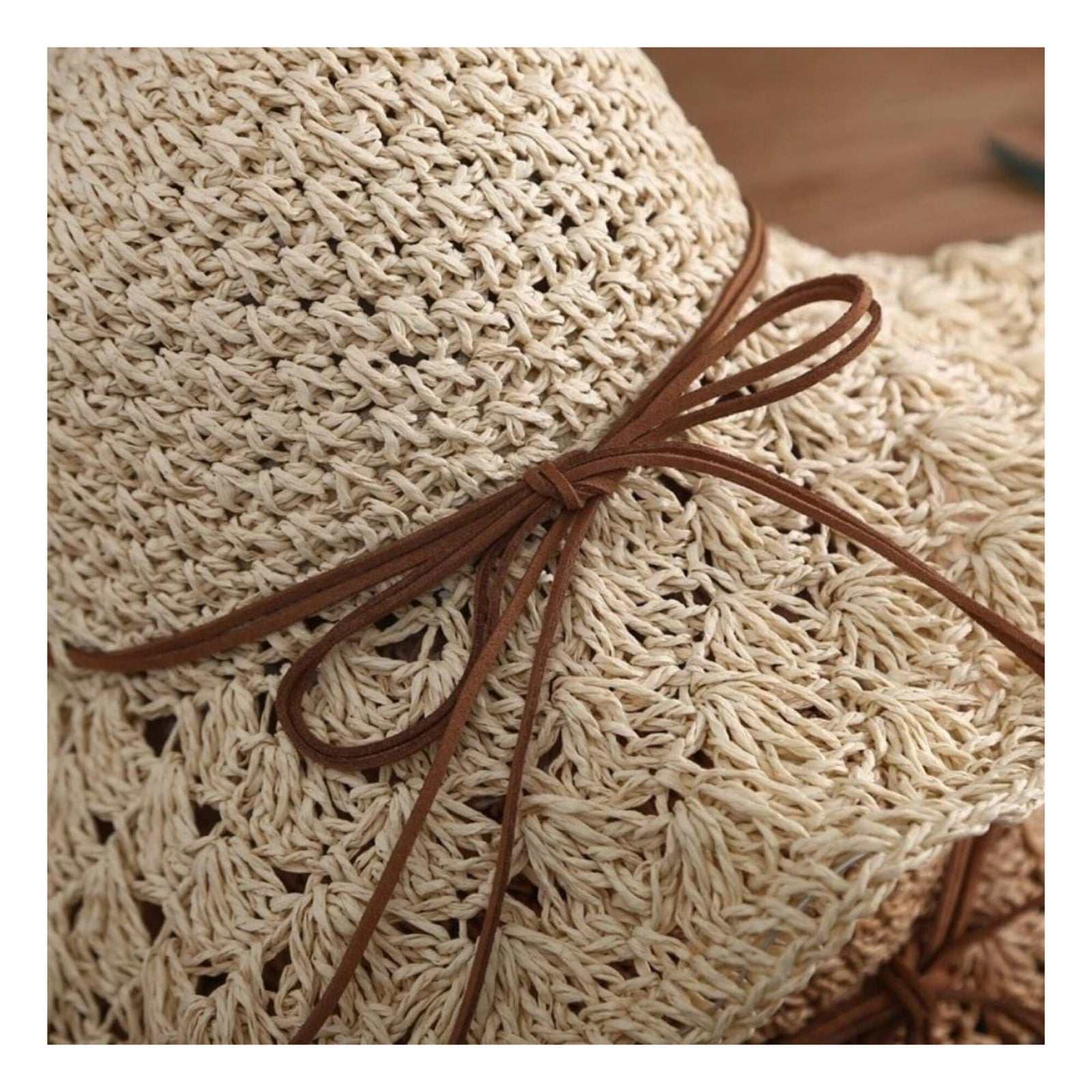 Handmade Crochet Straw Hat "Saint-Tropez"