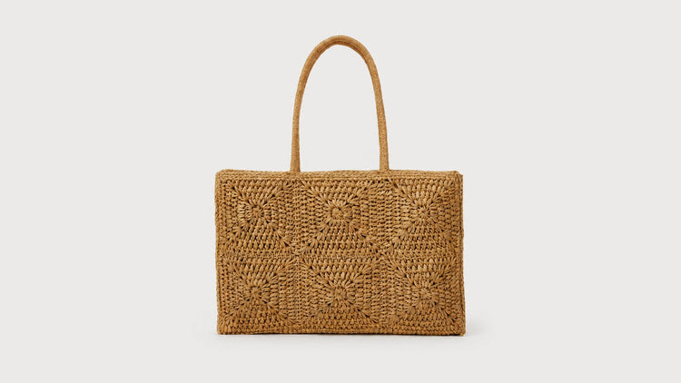 Stroh-Strandtaschen