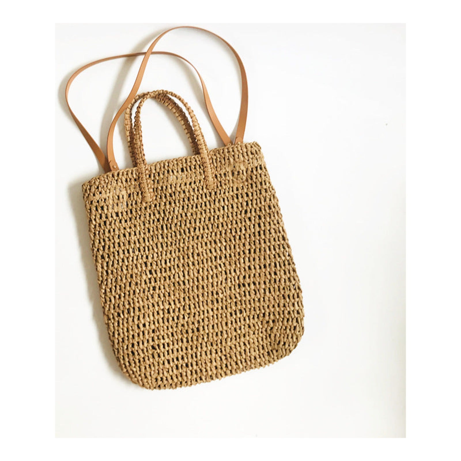 Premium Straw Tote "Ibiza" | Zevvo