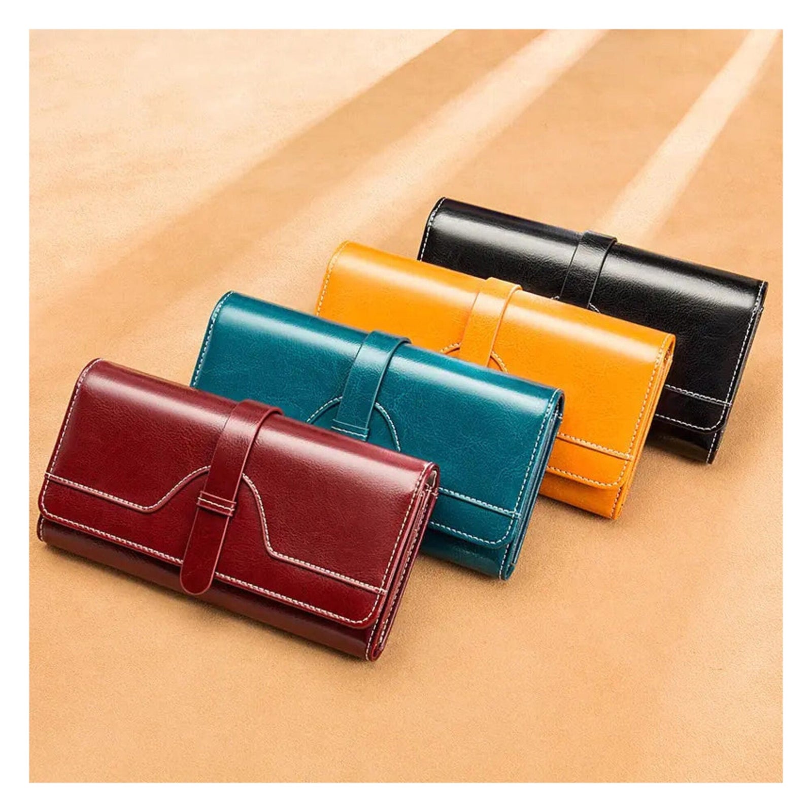 Large Capacity Leather Handbag