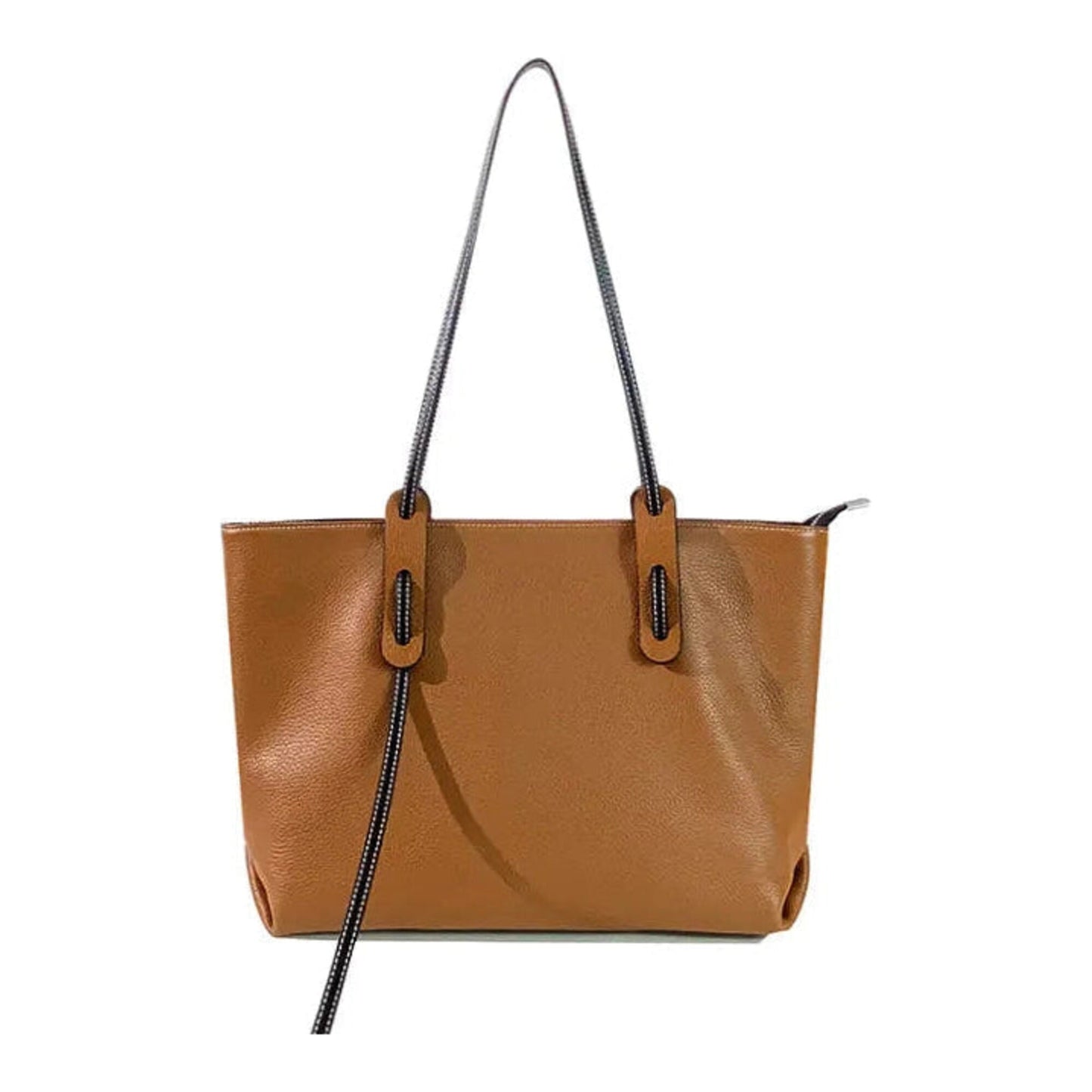 Large Capacity Soft Leather Tote Shoulder Bag