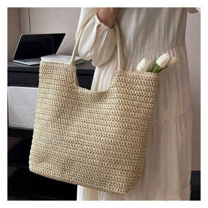 Large Capacity Straw Tote "Mallorca"
