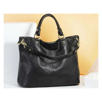 Leather Tote Bag for Women - Shoulder and Crossbody