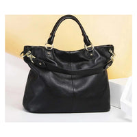 Leather Tote Bag for Women - Shoulder and Crossbody