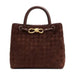 Handtasche aus gewebtem, mattem Leder