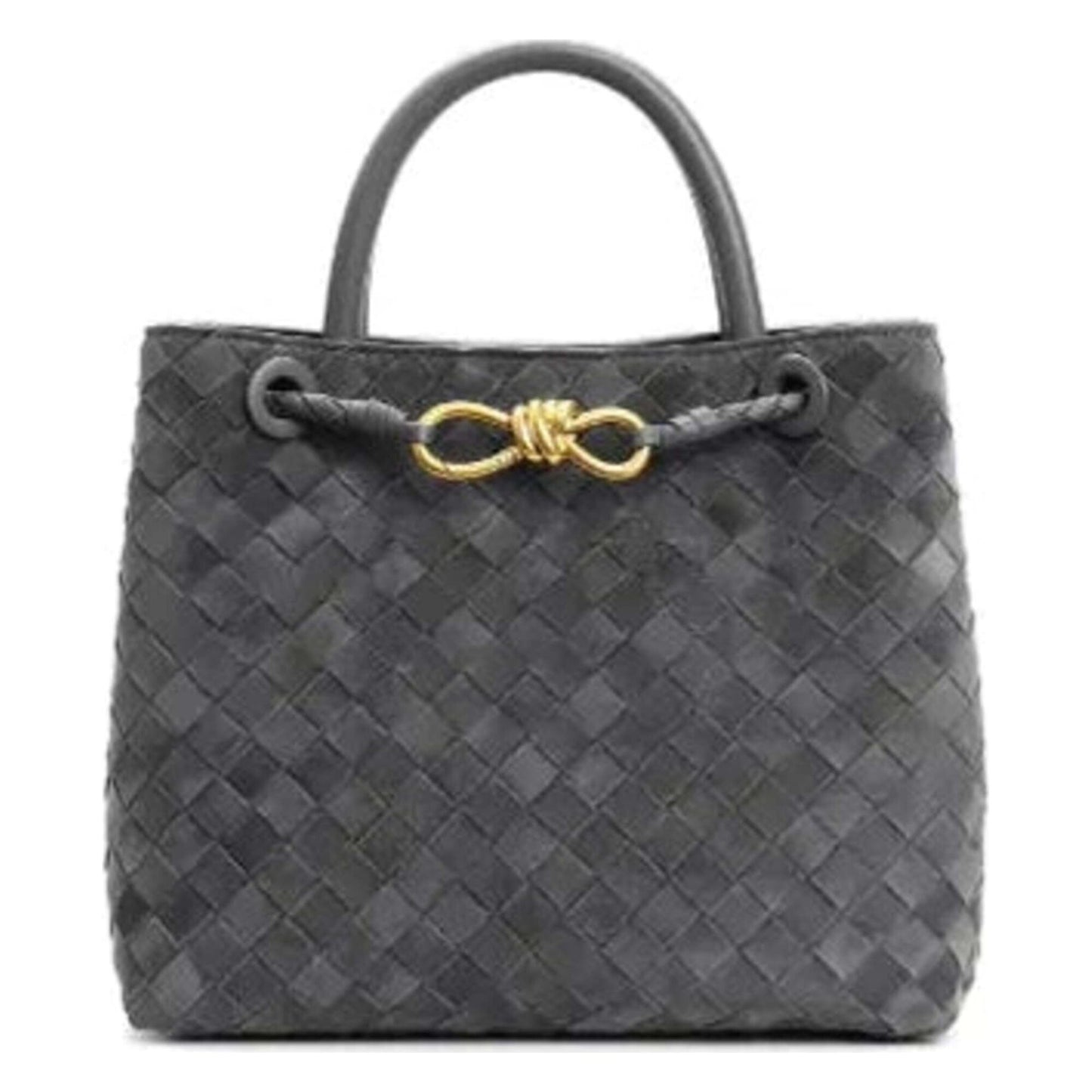 Handtasche aus gewebtem, mattem Leder