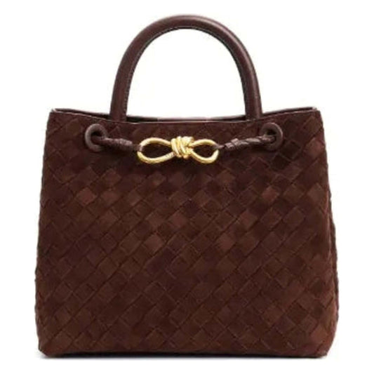 Handtasche aus gewebtem, mattem Kunstleder