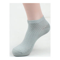 Men's Bamboo Fiber Ankle Socks with Massage Bottom