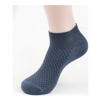 Men's Bamboo Fiber Ankle Socks with Massage Bottom