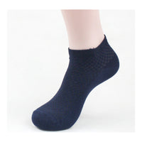 Men's Bamboo Fiber Ankle Socks with Massage Bottom