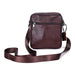 Men's Business Crossbody Bag with Leather Zipper