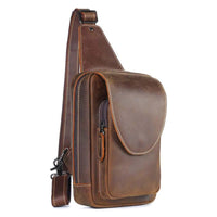 Men's Genuine Leather Crossbody Bag