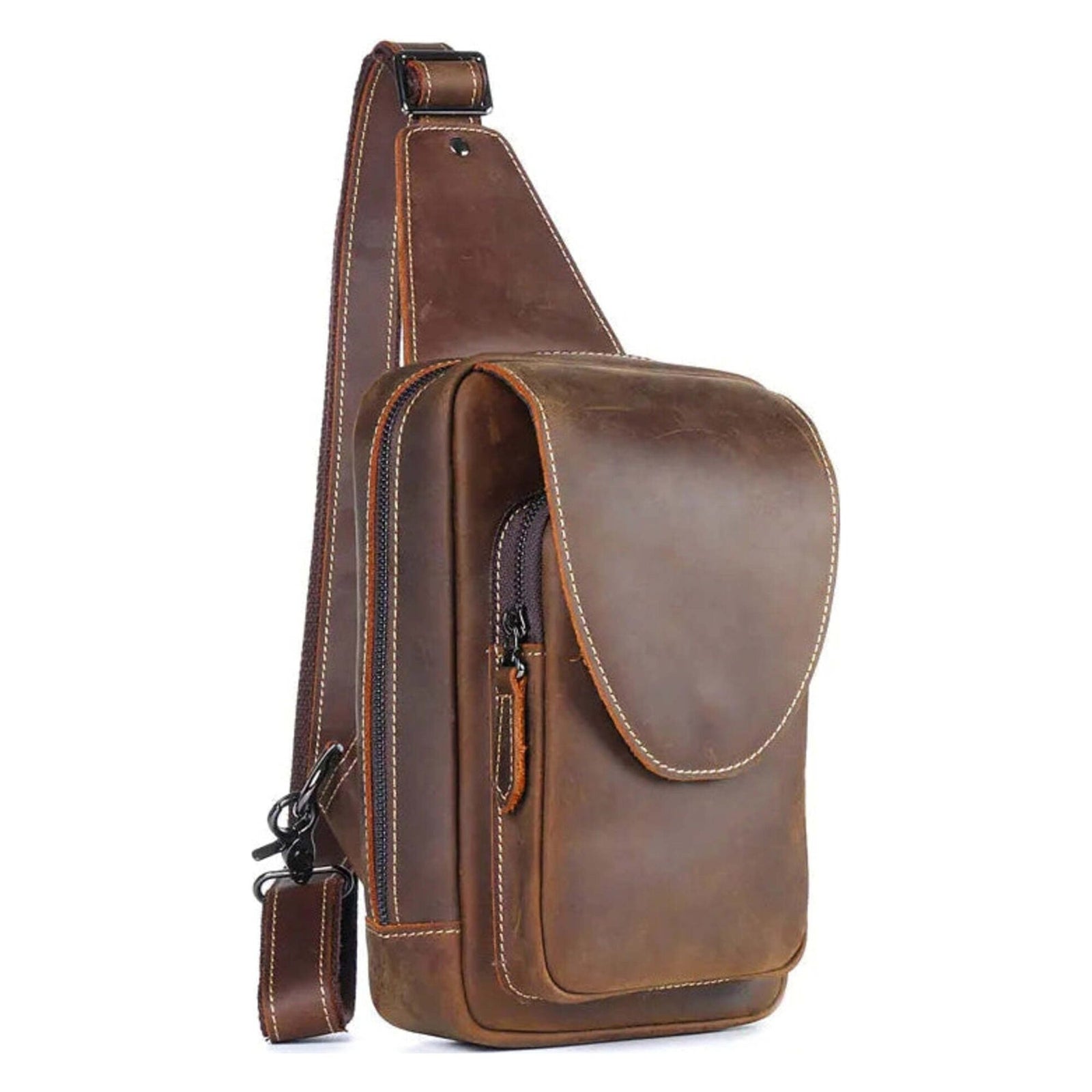 Men's Genuine Leather Crossbody Bag