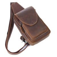 Men's Genuine Leather Crossbody Bag