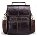 Men's Leather Business Shoulder Bag - Crossbody Backpack