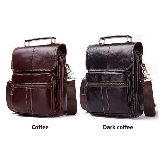 Herren Business Schultertasche aus Leder
