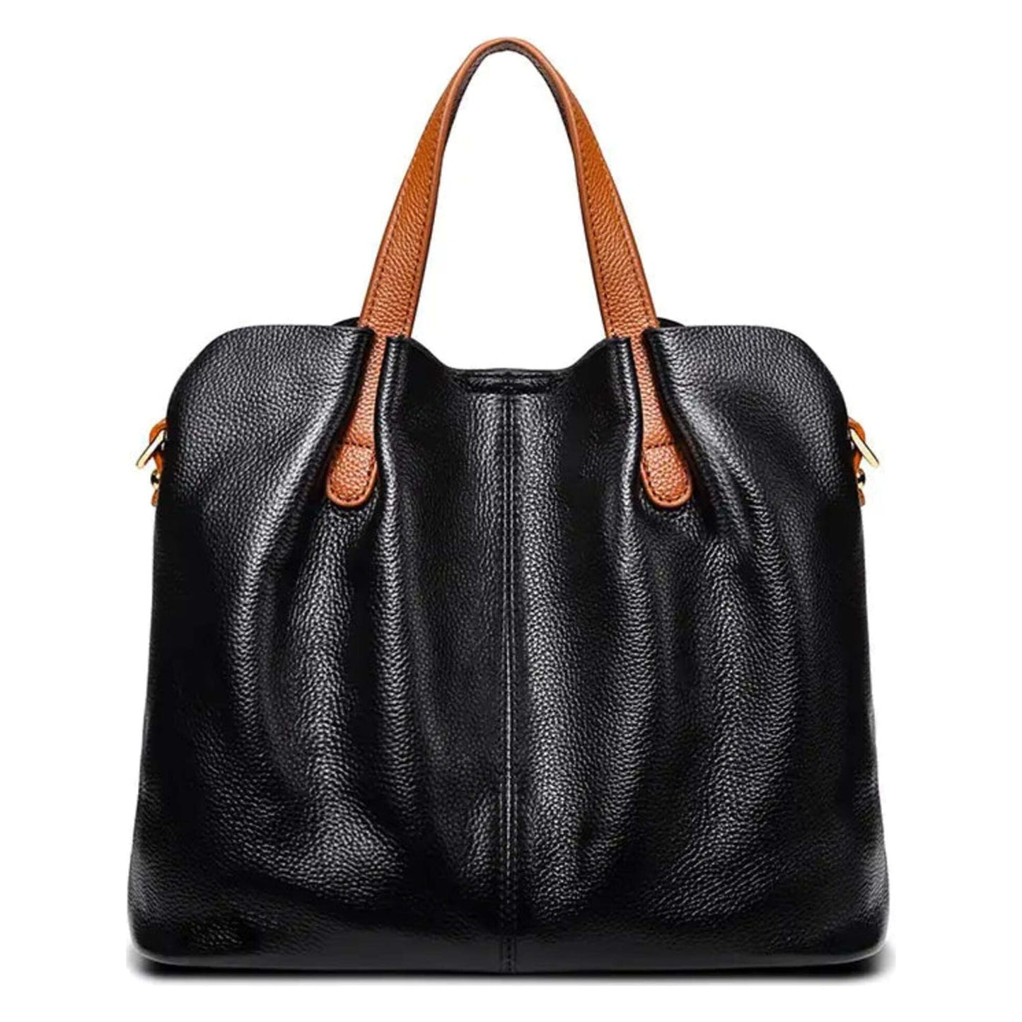 Simple Casual Soft Leather Tote Bag for Women
