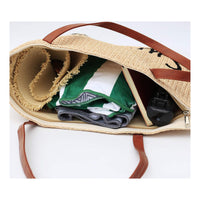 Boho Straw Beach Bag "Amalfi"