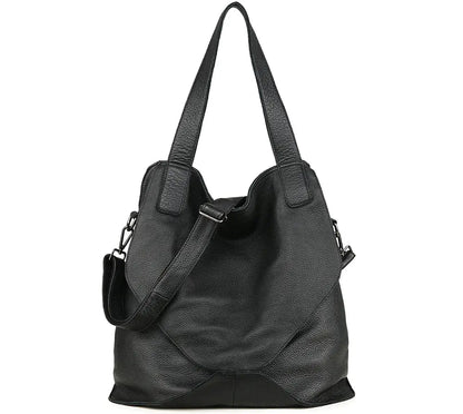Large Capacity Leather Bucket Bag