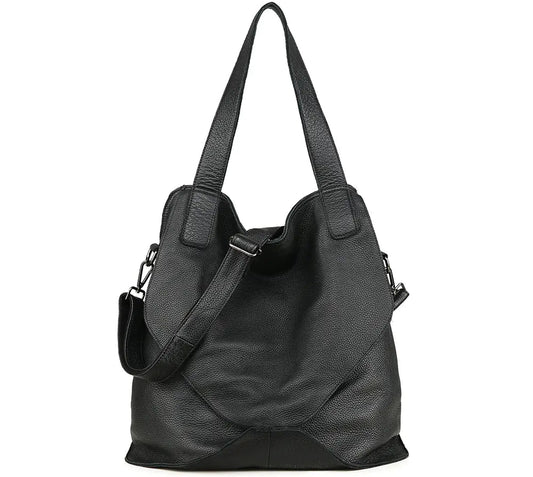 Large Capacity Leather Bucket Bag