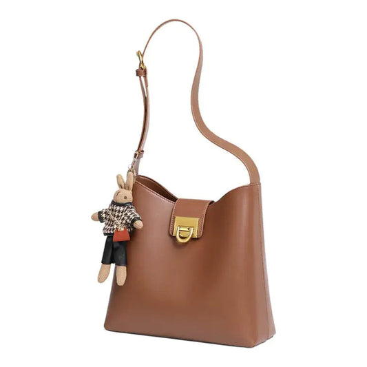 Trendy Leather Fashion Bucket Bag