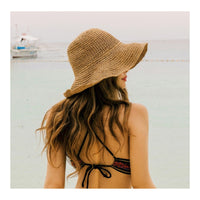 Foldable Embroidered Sun Hat "Monaco"