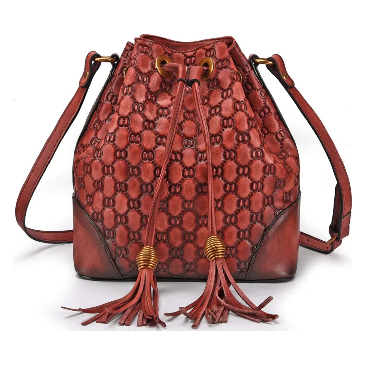 Vintage-Lederbeutel für Damen – Vielseitiges Design